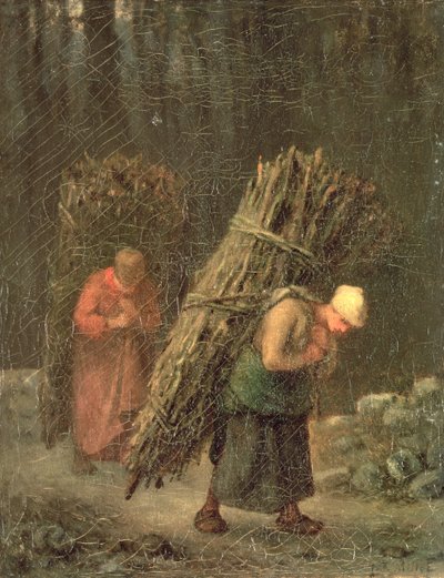 Peasant Women with Brushwood, c.1858 by Jean Francois Millet